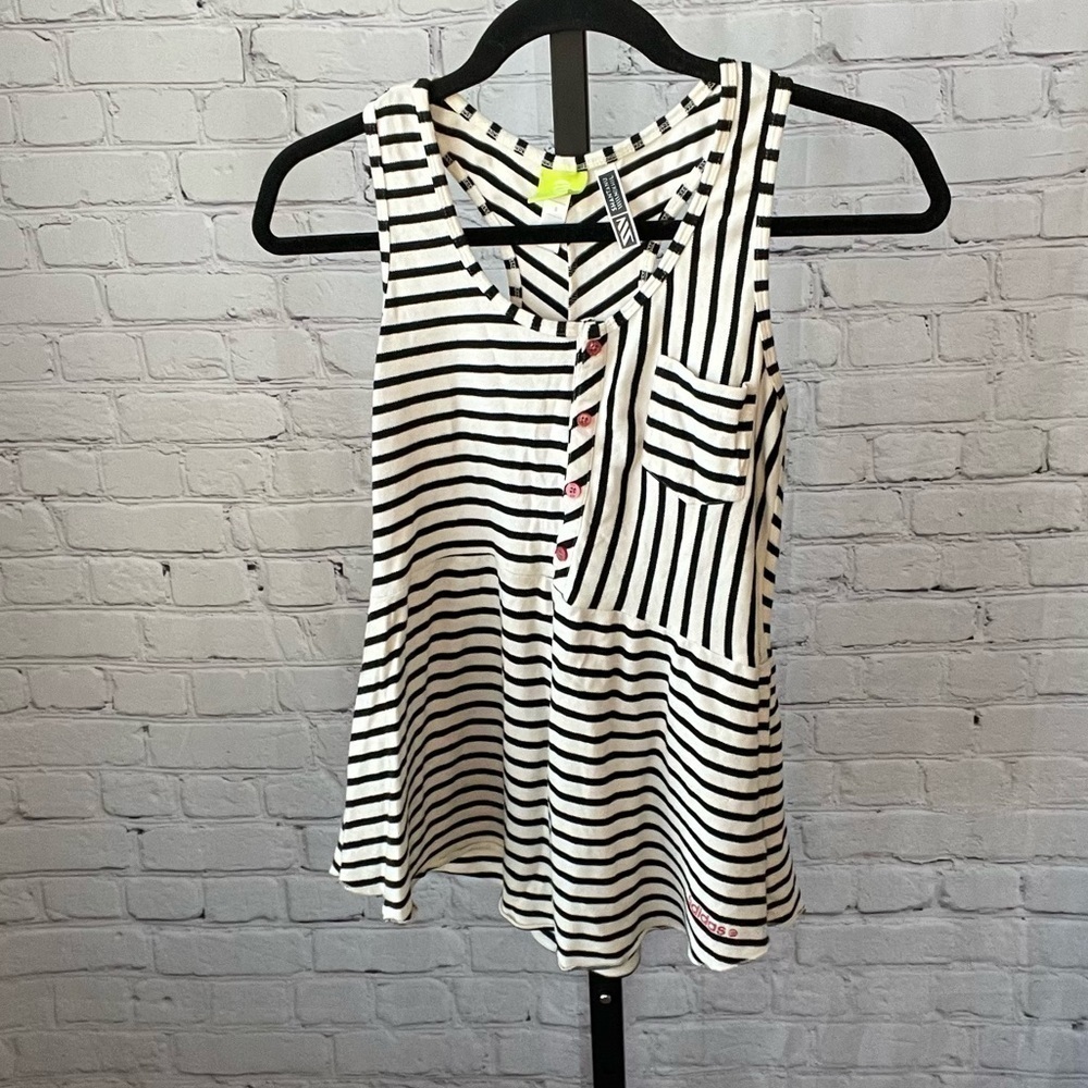 Adidas Shantanu Nikhil Striped Tank Top Size Small